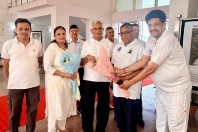 attended the celebration of the 12th International Yoga Day at Maharshi Dayanand University, Rohtak.